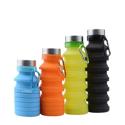 550ml Silicone Collapsible Sports Water Bottle