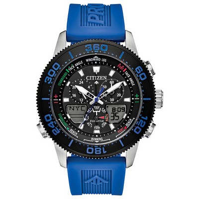 Citizen® Men's Promaster Sea Blue Eco-Drive Watch w/Black Dial