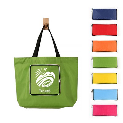 Waterproof Folding Shopper Tote Grocery Bag