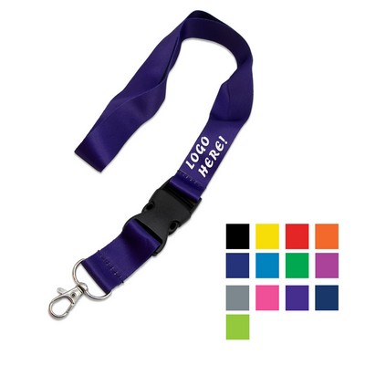 1" Dye Sublimated Lanyard w/ Oval Snap Hook