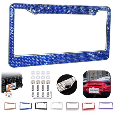 Rhinestone Bling Car License Plate Frames