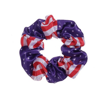 American Flag Custom Printed Scrunchy