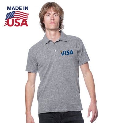 4.5 Oz. USA Made Unisex Eco Triblend Polo