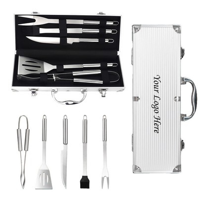 6-piece Stainless Steel Barbecue Set