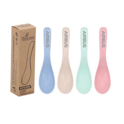 Wheat Straw Travel Spoon Set - 4 Spoons