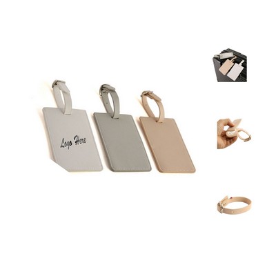 PU Leather Travel Luggage Tags