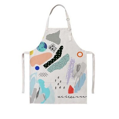 Full Color Dye Sublimated Waterproof Apron With Pouch