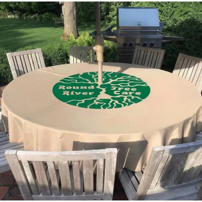 All Over Print Outdoor Tablecloth With Umbrella Hole