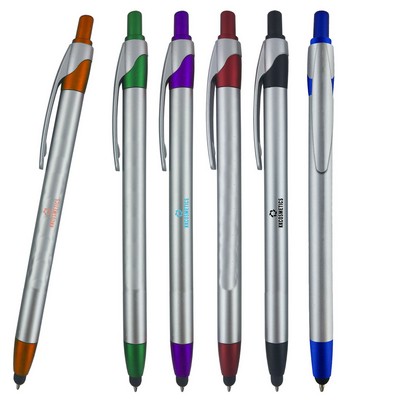 Slim Jen Stylus Silver Pen