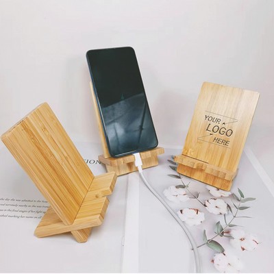 Bamboo Wood Phone Stand