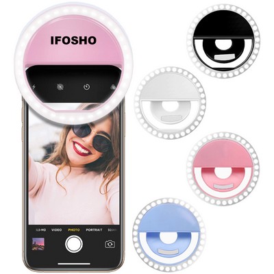 Rechargeable Phone Selfie LED Ring Light