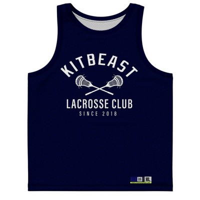 Custom Sublimated Adult Elite 2-Ply Reversible Lacrosse Pinnie