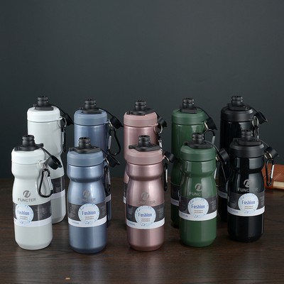 18 Oz./550ml 304 Stainless Steel Vacuum Thermos Cup Outdoor Sports Portable Bike Riding Water Bottle