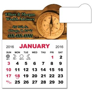 1 Month View Adhesive Calendar Pad w/Adhesive Backing