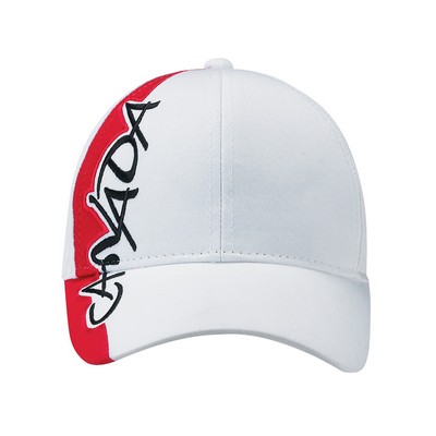 Polycotton Cap w/Canada Insignia & Contrast Trim