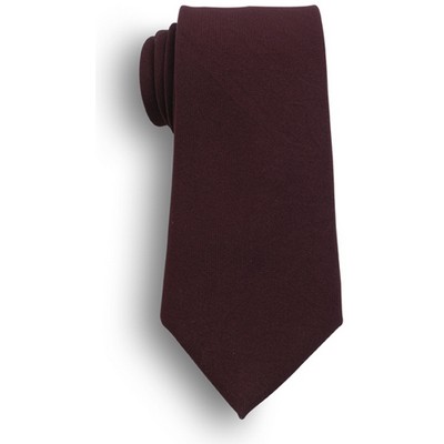 Maroon Poplin 60" Extra Long Tie