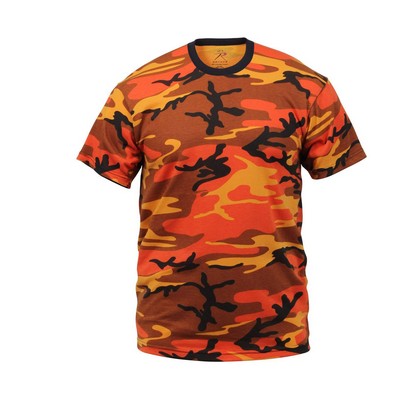 Savage Orange Camouflage Military T-Shirt (2XL)