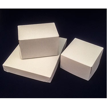 Ohio Valley White Gloss Lock Corner Box (6 1/2"x6 1/2"x1 1/2")