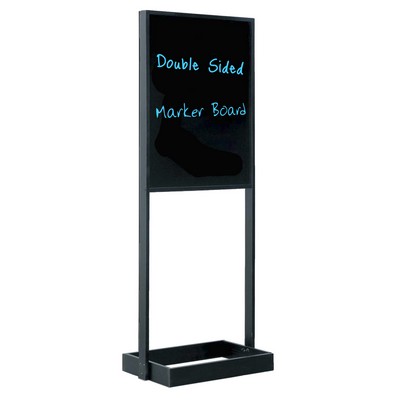 Single Frame Poster Stand W/ Ebony Black Finish - 22"x28"