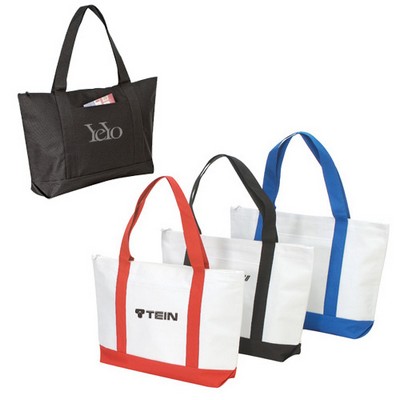 Spacious Zippered Tote Bag