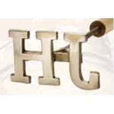 Custom Brass Double Initial Branding Iron