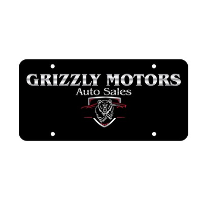 0.015 License Plate Insert w/Two Color Imprinting