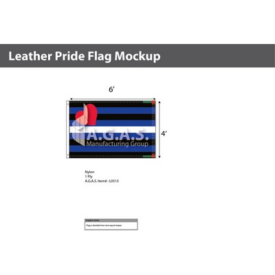 Leather Pride Deluxe Flag 4'X6'