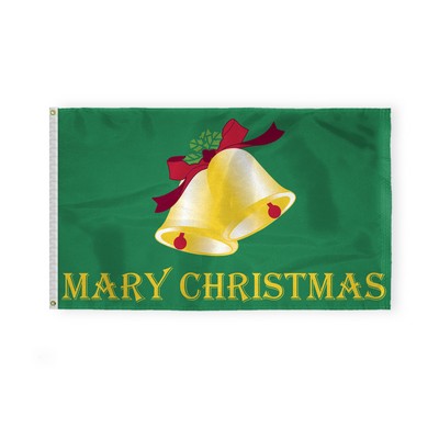 Merry Christmas Flags 3x5 foot