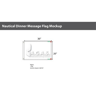 Dinner Deluxe Flags 20x30 inch