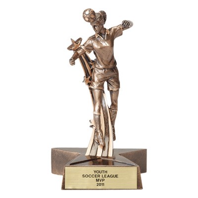 Female Resin Soccer Trophy