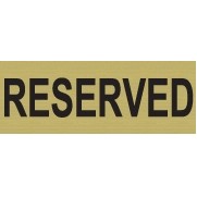 Classic Engraved Stock Sign - Tent Style - Reserved