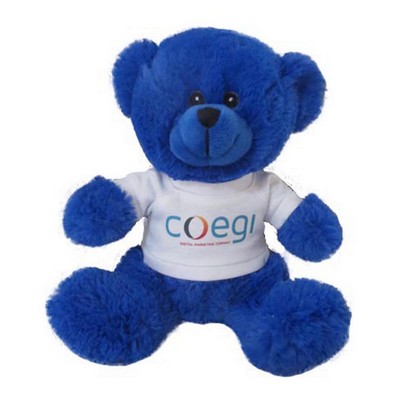 10" Bailey Blue Bear Stuffed Animal w/ T-shirt (10")