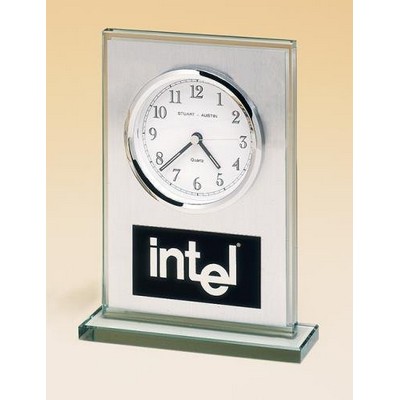 4 7/8" x 7 1/4" Glass Clock