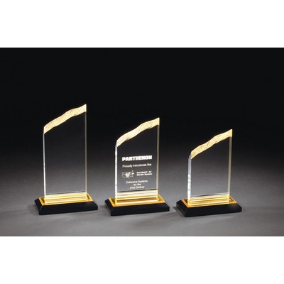 Small Gold Chisel Top Acrylic Award