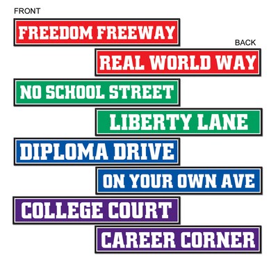 Graduation Street Sign Cutouts