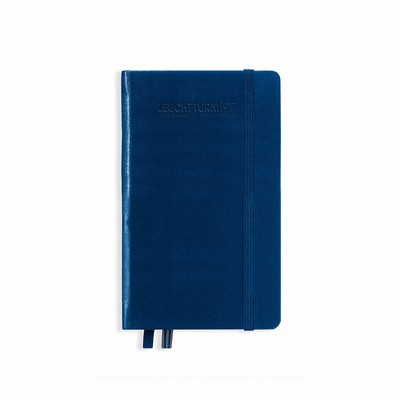 A6 Pocket Hardcover Notebook - Navy Blue, Plain