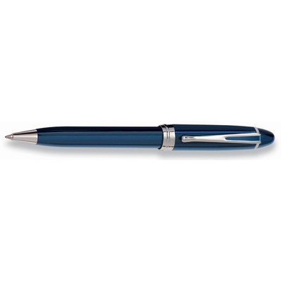 Luxury Line Aurora Ipsilon Deluxe Blue w/Chrome Trim Ballpoint Pen