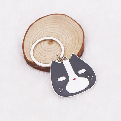 Black-White Dog Key Chain