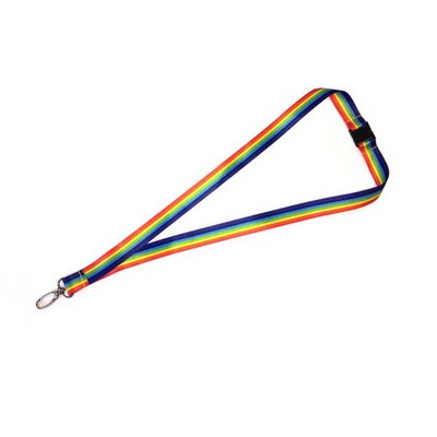 5/8" Full Color Lanyard w/ Safety Breakaway