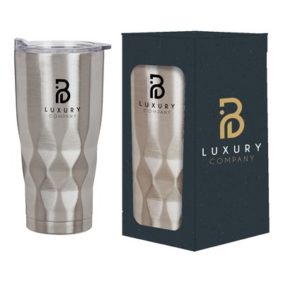 22 Oz. Vortex Stainless Steel Tumbler W/Custom Window Box