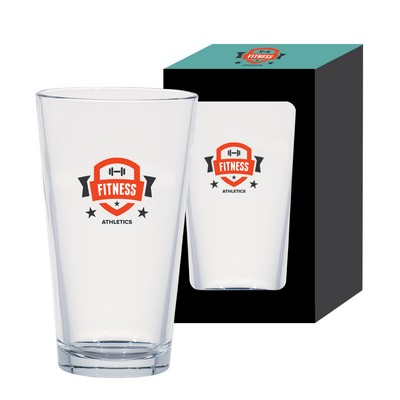 16 Oz. Classic Ale Pint Glass With Custom Window Box