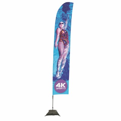 17' Streamline Blade Sail Sign Flag, 1-Sided, Scissor Base