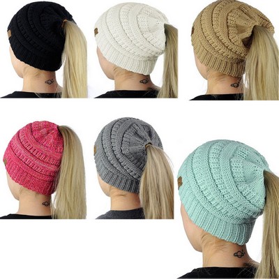 Winter Ponytail Beanie