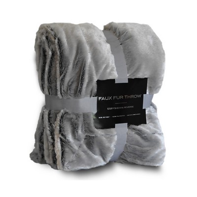 Fur Sherpa Blanket - blank (50"x60")