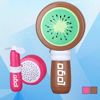 Rechargeable Fruit Fan w/Mirror