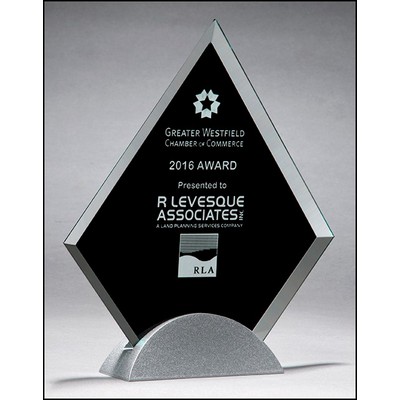 Black Diamond Glass Award, 7-1/8 " x 8-1/4 "