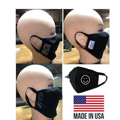 ***MADE IN USA*** 4-Layer Cotton Spandex Mask