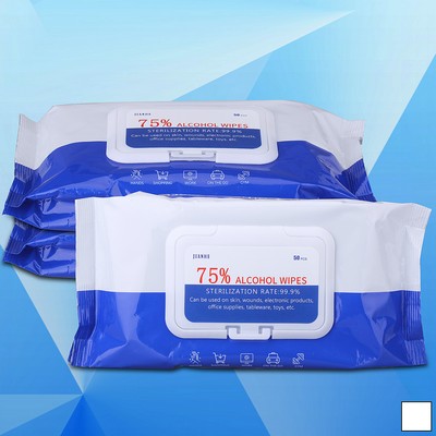 PPE 50pcs 75% Alcohol Sanitizing Wipes