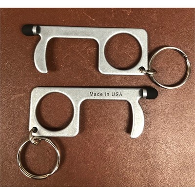 No-Touch Door Opener Key Ring w/Stylus