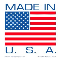 Made in U.S.A. Labels -1" x 1"